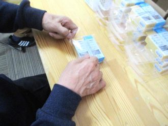 ネイル用品のセットアップ